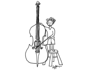 joueur de violoncelle-illustration Amélie Jeanne Frençois